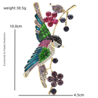 PENDRA Orchard Enamel Bird Brooch