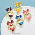 PENDRA Orchid Elegant Enamel Flower Brooch