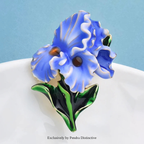 PENDRA Orchidelle Beautiful Enamel Orchid Brooch