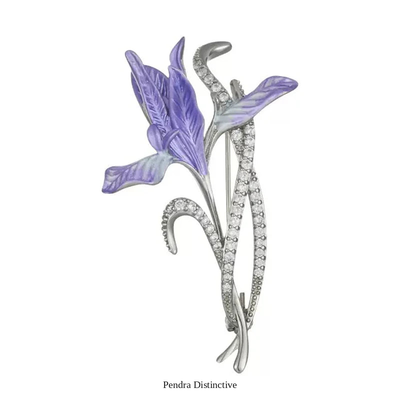 PENDRA Orchidelle Beautiful Orchid Flower Brooch