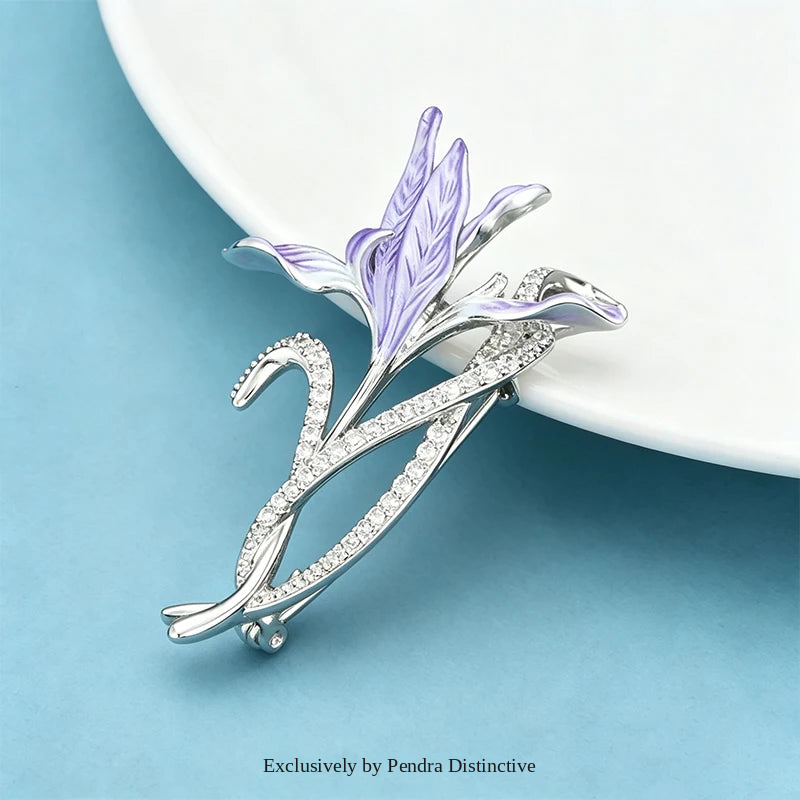 PENDRA Orchidelle Beautiful Orchid Flower Brooch