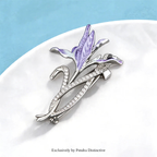 PENDRA Orchidelle Beautiful Orchid Flower Brooch