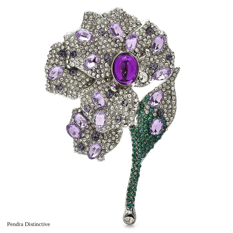 PENDRA Orchidelle Elegant Orchid Flower Brooch
