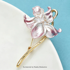 PENDRA Orchidelle Pretty Enamel Orchid Brooch