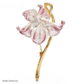 PENDRA Orchidelle Pretty Enamel Orchid Brooch