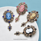 PENDRA Vintage Palace Cameo Lady Brooch