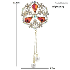 PENDRA Palmera Palace Flower Brooch