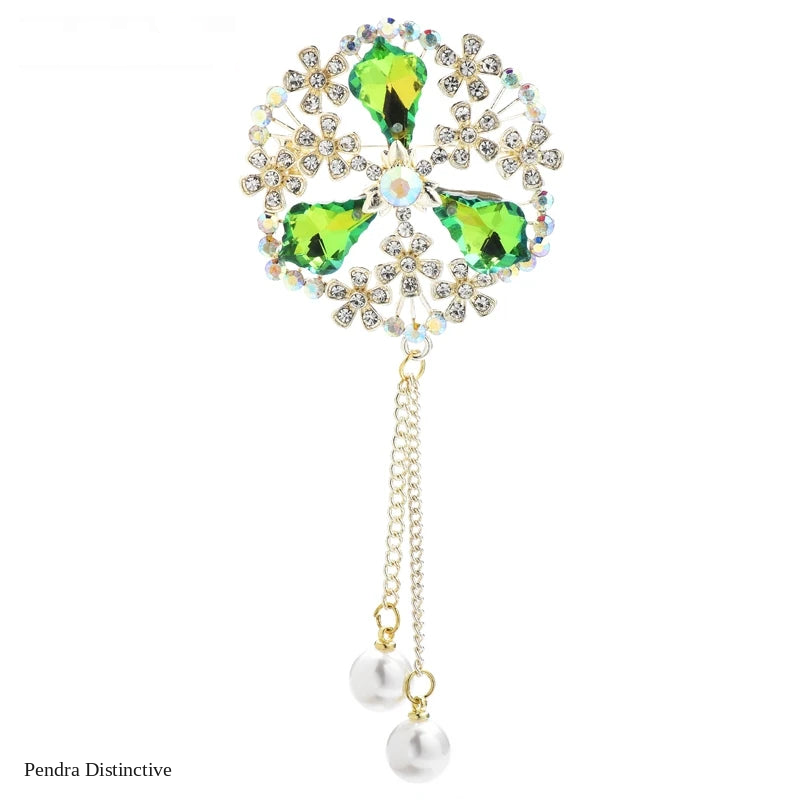 PENDRA Palmera Palace Flower Brooch