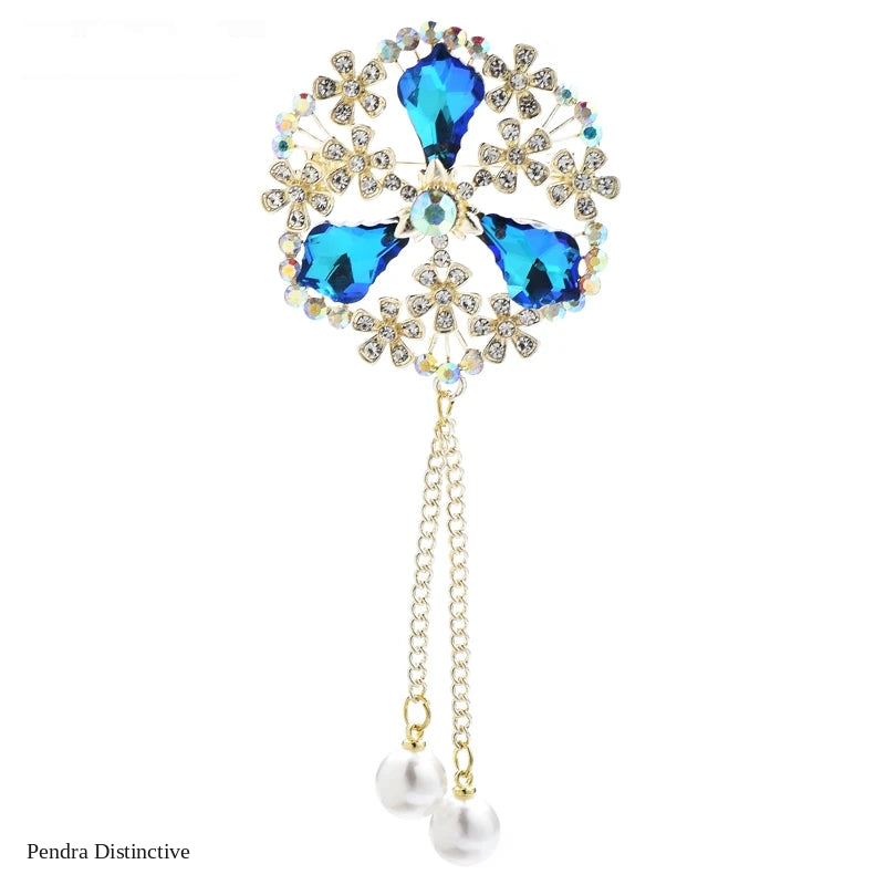 PENDRA Palmera Palace Flower Brooch