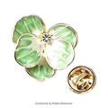 PENDRA Pansyelle Pansy Flower Collar Pin
