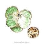 PENDRA Pansyelle Pansy Flower Collar Pin