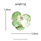 PENDRA Pansyelle Pansy Flower Collar Pin