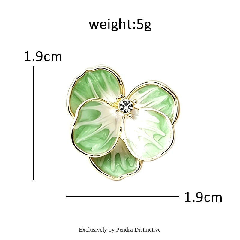 PENDRA Pansyelle Pansy Flower Collar Pin