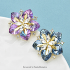 PENDRA Peachelle Crystal Peach Blossom Brooch