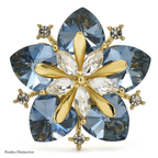 PENDRA Peachelle Crystal Peach Blossom Brooch