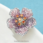 PENDRA Peachelle Peach Blossom Flower Brooch
