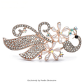 PENDRA Peacora Pearl Peacock Brooch