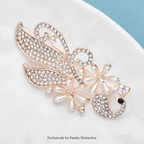 PENDRA Peacora Pearl Peacock Brooch