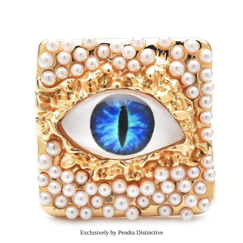 PENDRA Pearl Eye Brooch