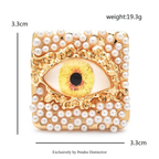 PENDRA Pearl Eye Brooch