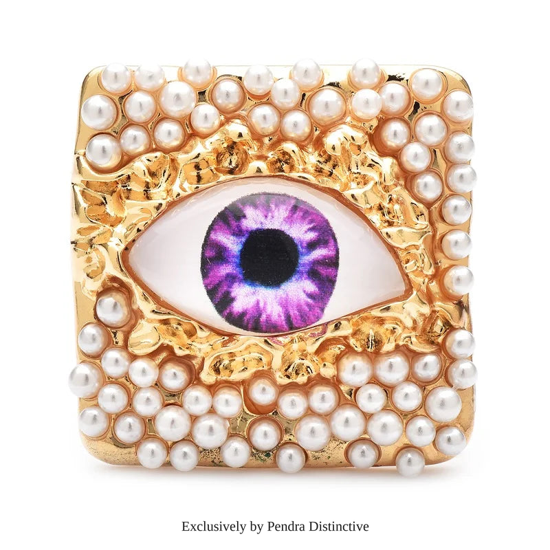 PENDRA Pearl Eye Brooch