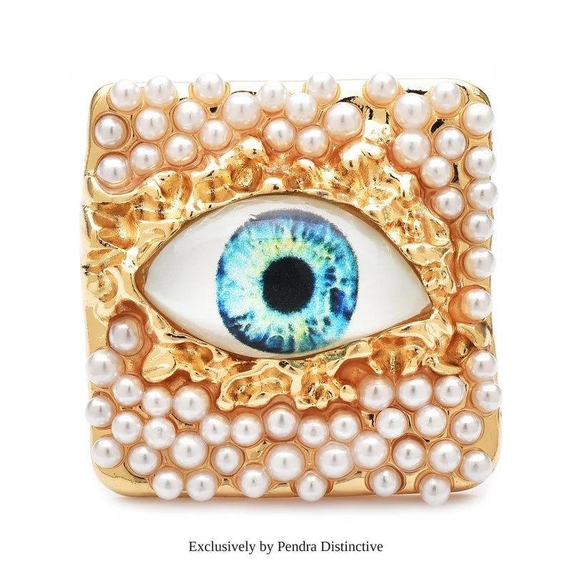 PENDRA Pearl Eye Brooch