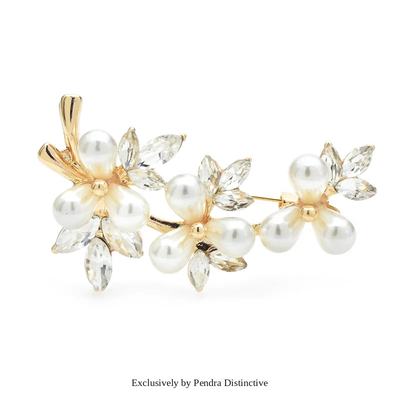 PENDRA Pearlfleur Pearl Flower Brooch