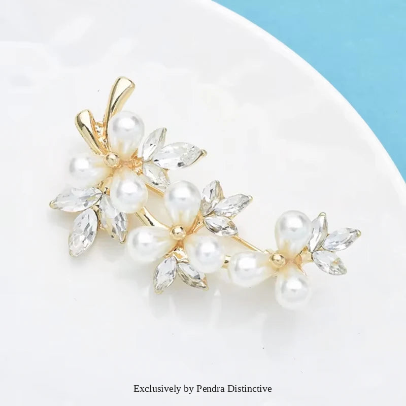 PENDRA Pearlfleur Pearl Flower Brooch