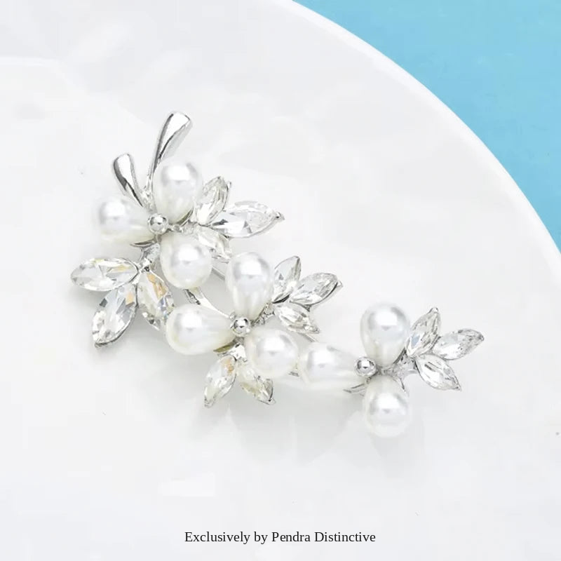 PENDRA Pearlfleur Pearl Flower Brooch