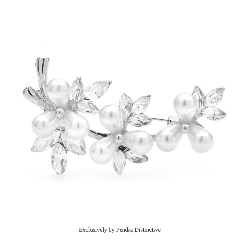 PENDRA Pearlfleur Pearl Flower Brooch