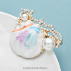 PENDRA PearlShell Enamel Pearl Shell Brooch