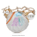 PENDRA PearlShell Enamel Pearl Shell Brooch