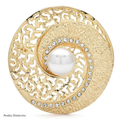 PENDRA PearlShell Round Pearl Shell Brooch