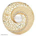 PENDRA PearlShell Round Pearl Shell Brooch
