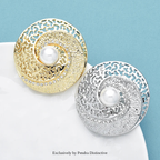 PENDRA PearlShell Round Pearl Shell Brooch
