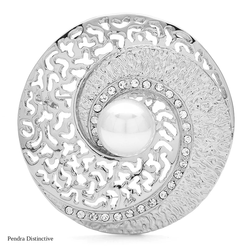 PENDRA PearlShell Round Pearl Shell Brooch