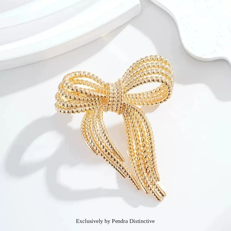 PENDRA Bellarose Metal Bowknot Brooch