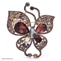 PENDRA Butterfly Full-Rhinestone Swallowtail Butterfly Brooch