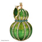 PENDRA Calabash Rhinestone Calabash Brooch