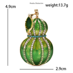 PENDRA Calabash Rhinestone Calabash Brooch