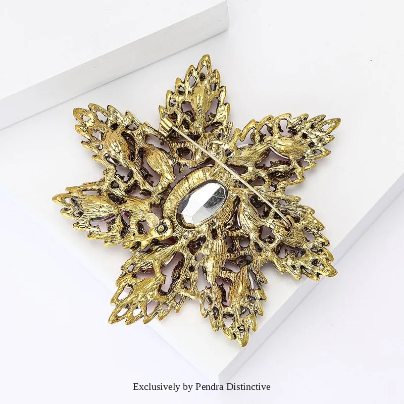 PENDRA Florielle3 Crystal Brooch