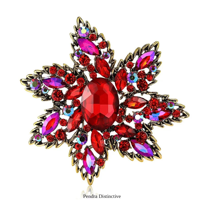 PENDRA Florielle3 Crystal Brooch