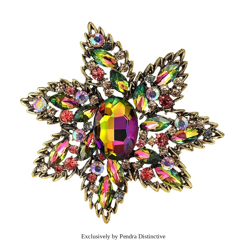 PENDRA Florielle3 Crystal Brooch