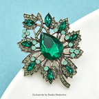 PENDRA Florielle5 Rhinestone Brooch