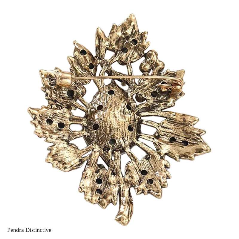 PENDRA Florielle5 Rhinestone Brooch