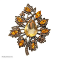 PENDRA Florielle5 Rhinestone Brooch
