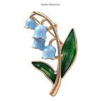 PENDRA Lilymay Enamel Lily Flower Brooch