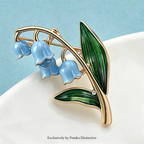 PENDRA Lilymay Enamel Lily Flower Brooch