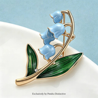 PENDRA Lilymay Enamel Lily Flower Brooch