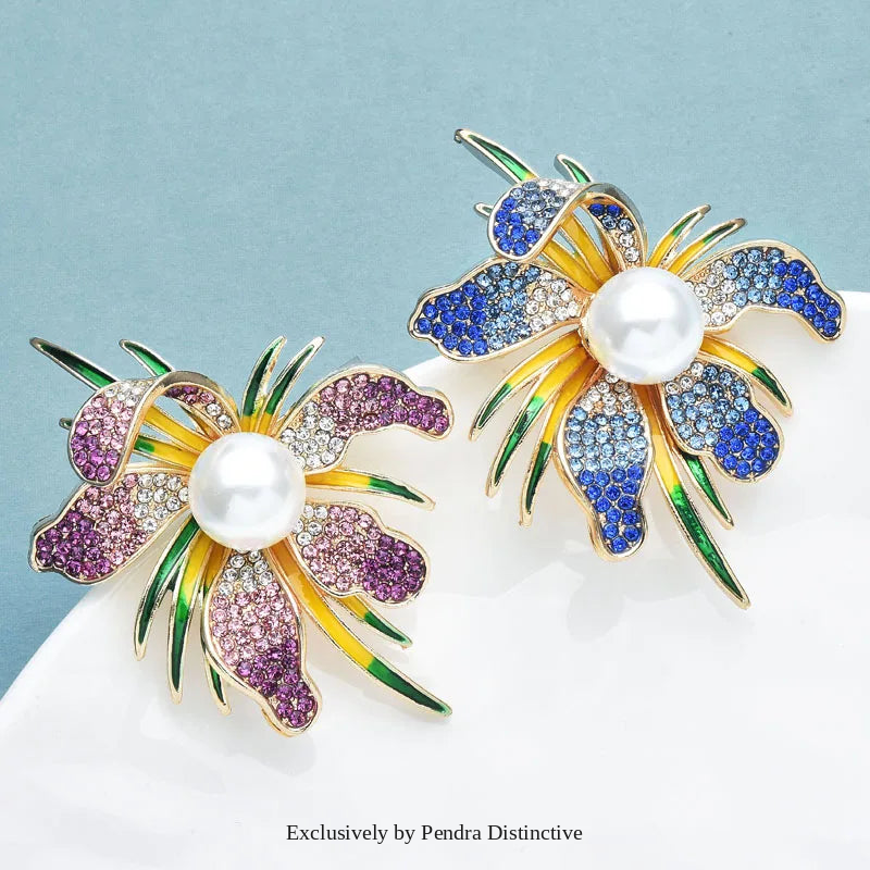 PENDRA Pearlina Pearl Flower Brooch